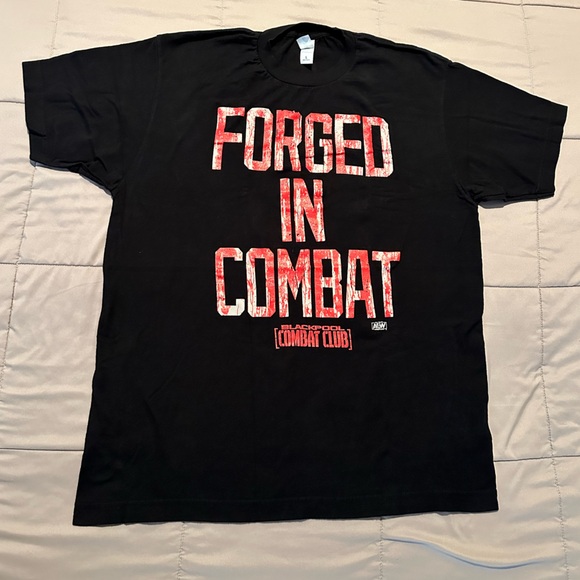 Tultex Other - AEW All Elite Wrestling “FORGED IN COMBAT” Men’s Shirt